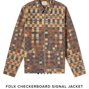 Folk Checkerboard Signal Jacket LARGE